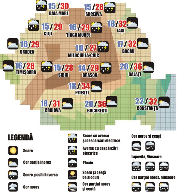 Prognoza meteo (05.08. - 06.08.2025)